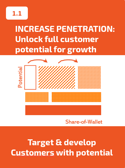 Customer potential for growth